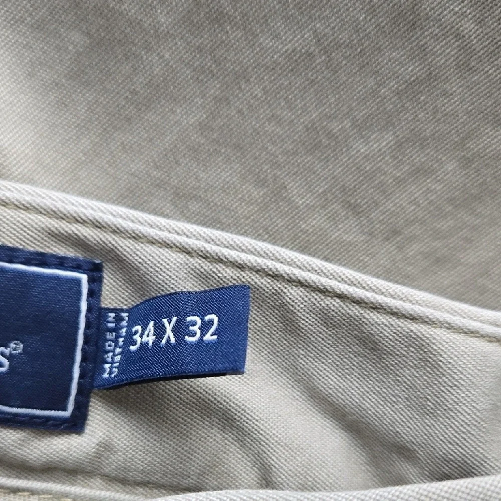 Vineyard‎ Vines Mens Breaker Chino Pants Khaki Tan Stretch Straight 34x32 Logo